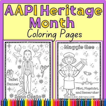 Asian american pacific islander coloring pages celebrate aapi heritage month