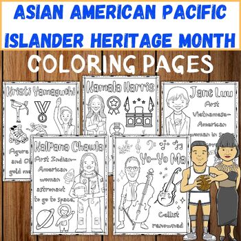Asian american pacific islander coloring pages celebrate aapi heritage month