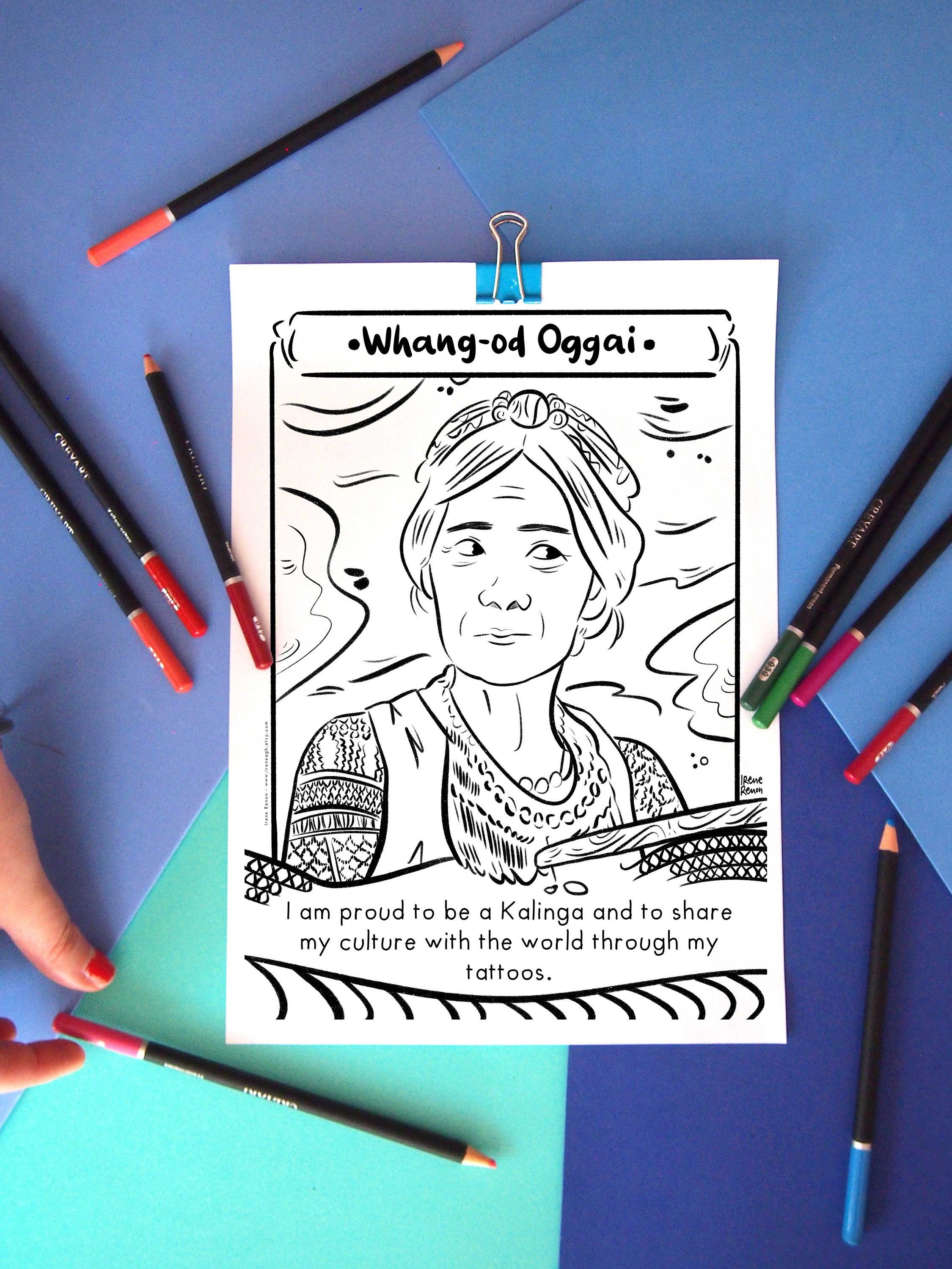 Printable coloring page aanhpi asian american pacific islander