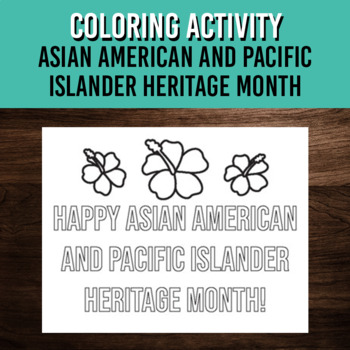 Asian american and pacific islander heritage month coloring page art activity