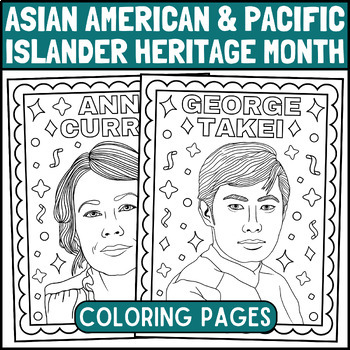 Asian american pacific islander heritage month coloring pages famous people