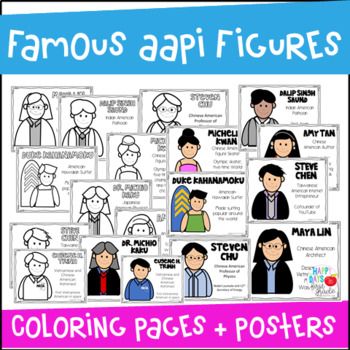 Famous asian american pacific islanders coloring pages and posters asian american coloring pages steven chu