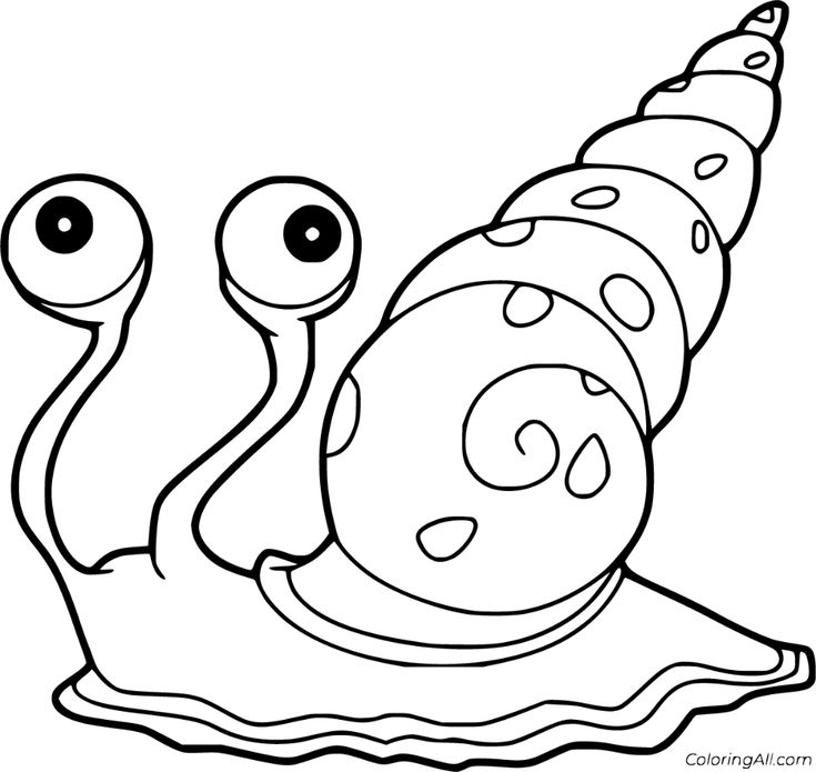 Free printable sea snail coloring pages in vector format easy to print from any device and automatically fit any papâ coloring pages sea snail snail cartoon