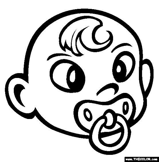 Free baby coloring pages color in this picture of binky and others with our library of online coâ coloring pages baby coloring pages online coloring pages