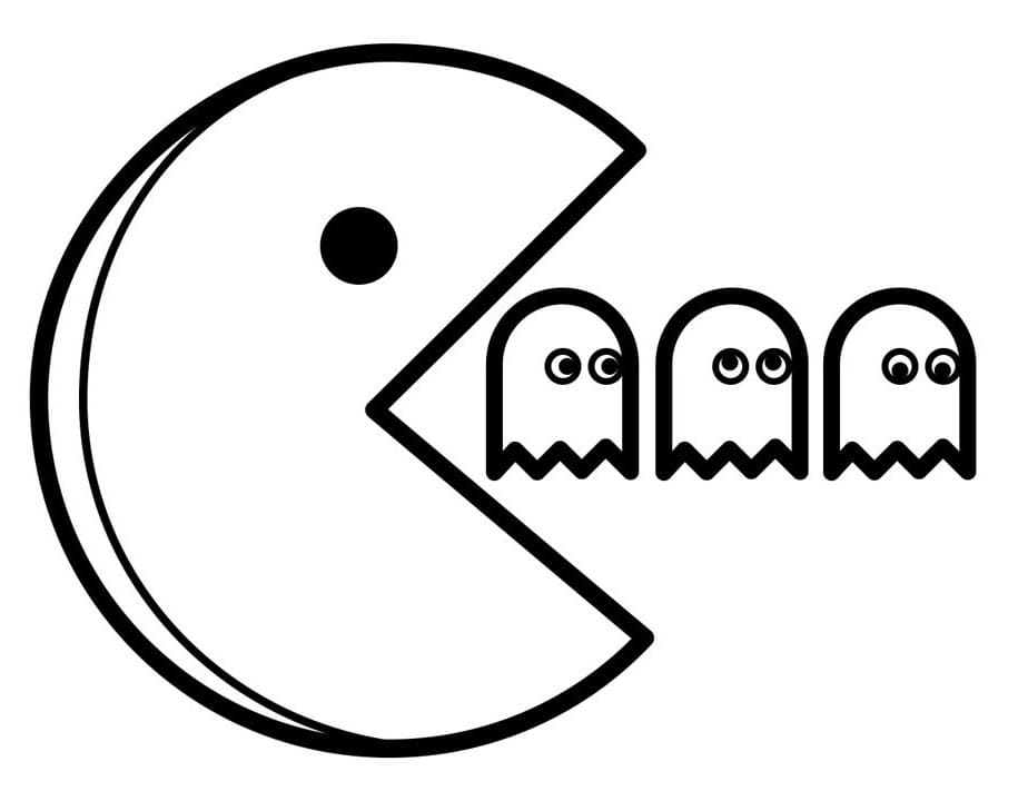 Pac man coloring pages best printable coloring pages