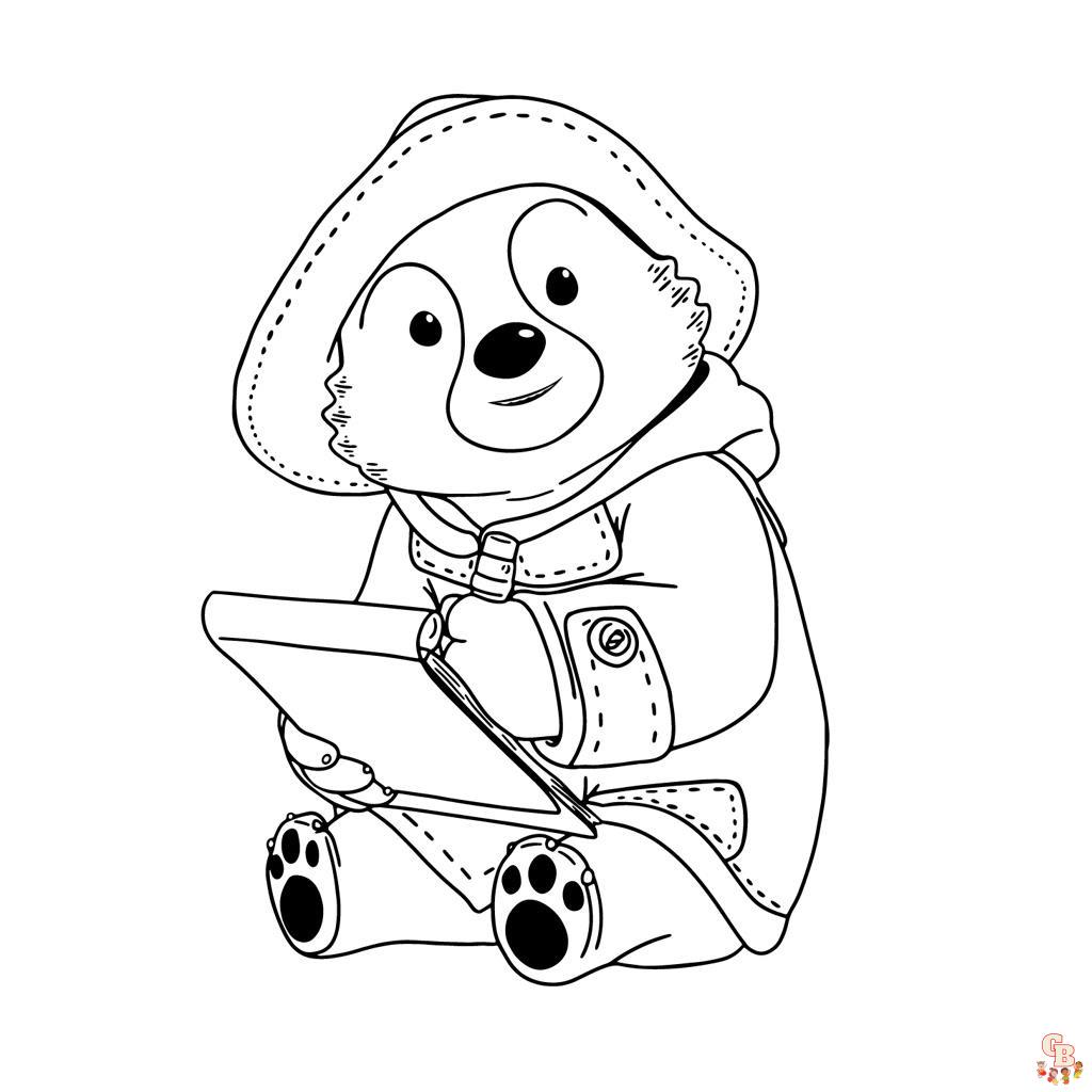 Enjoy free printable paddington bear coloring pages