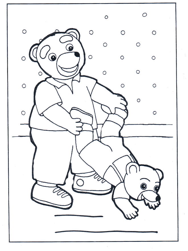 Paddington bear coloring pages