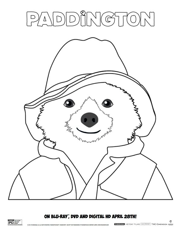 Free paddington coloring sheet