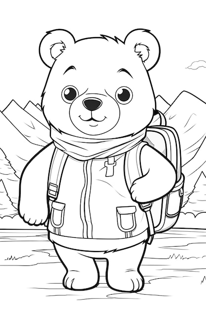 Page black bear coloring pages images