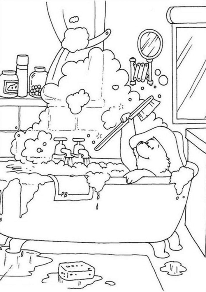 Free easy to print bear coloring pages