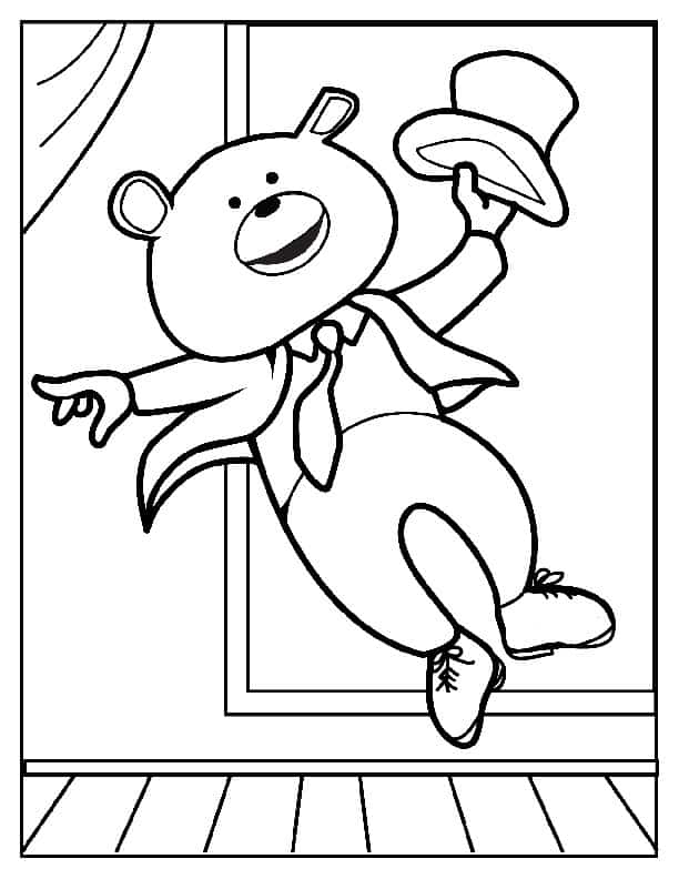 Rhee golds dancelife coloring dancing bear series