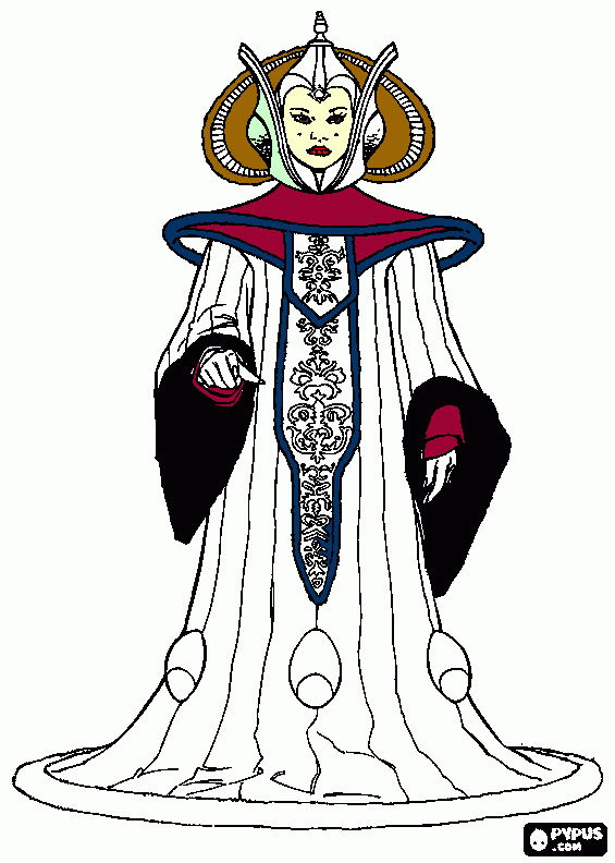 Padme coloring page printable padme