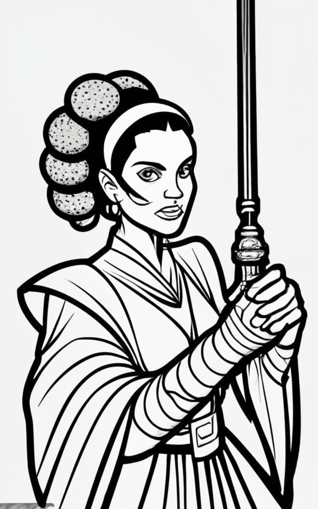 Star wars padme coloring pages pic to color