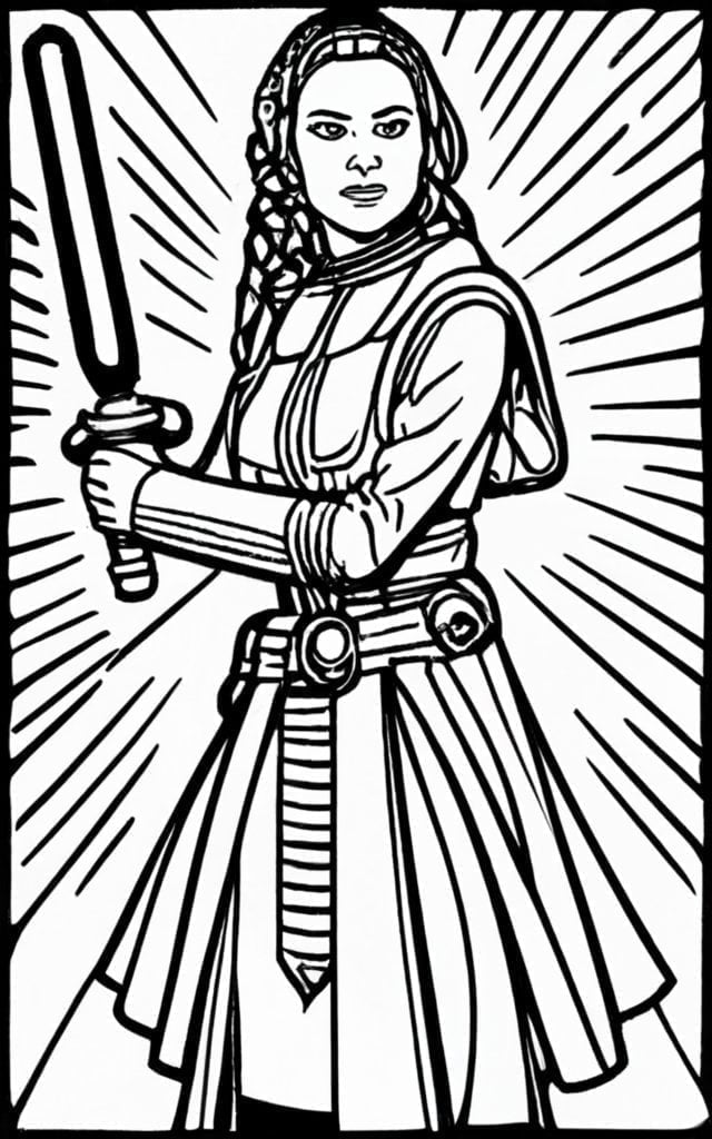 Star wars padme coloring pages