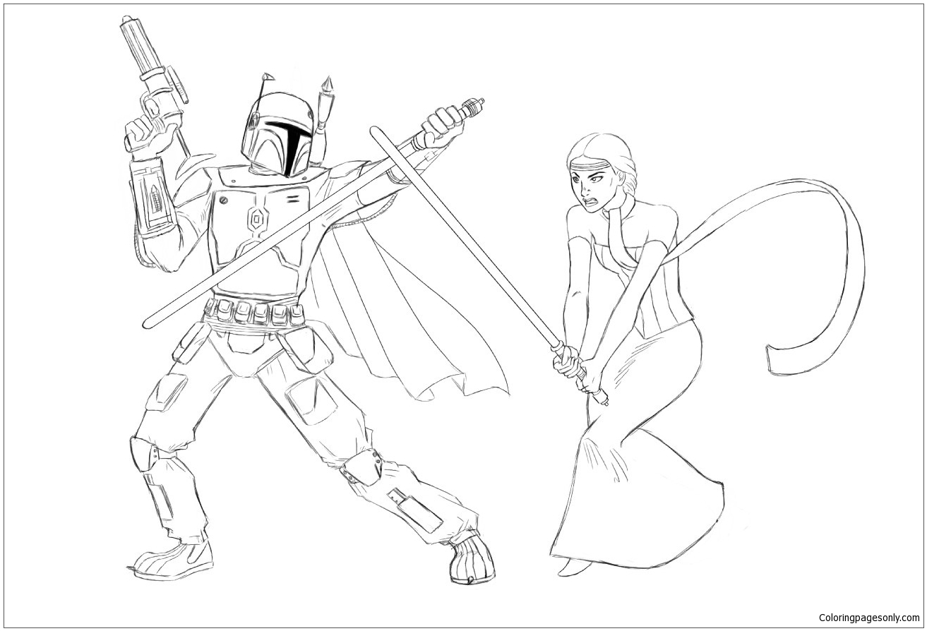 Padme coloring pages