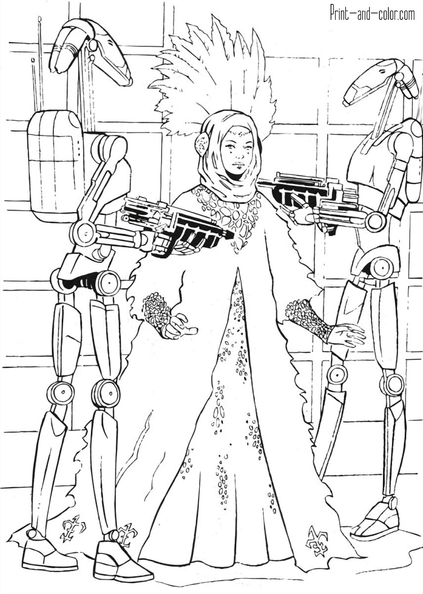 Star wars coloring pages print and color