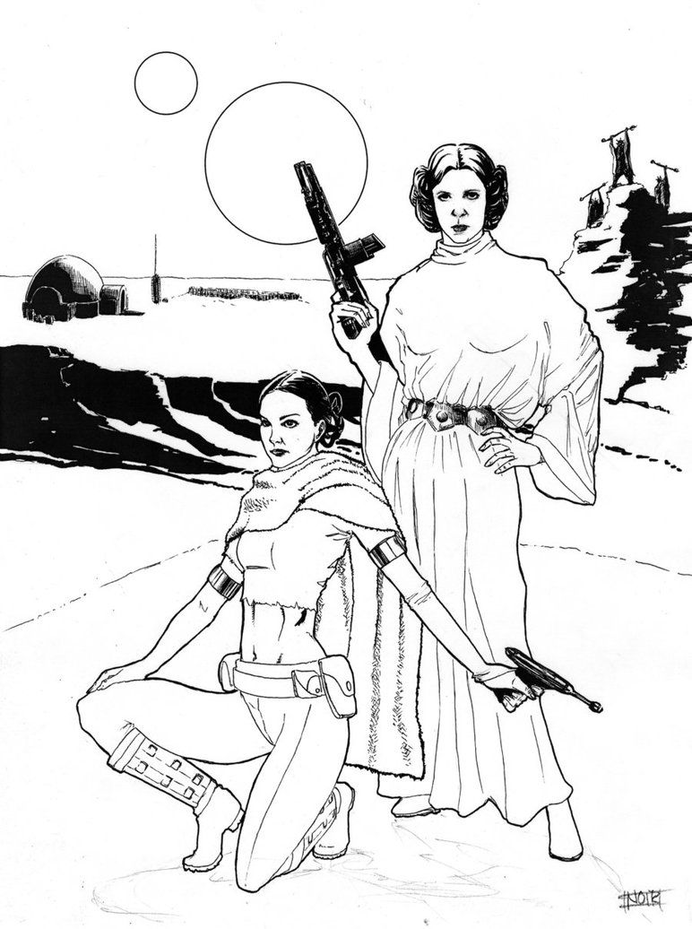 Star wars leia and padme by dre on deviantart star wars colors star wars star wars art