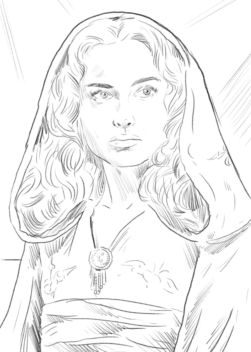 Robert jimenez on x padme sketch starwars padme padmeamidala natalieportman sketch illustration art portrait princess httpstcojmzxaija x