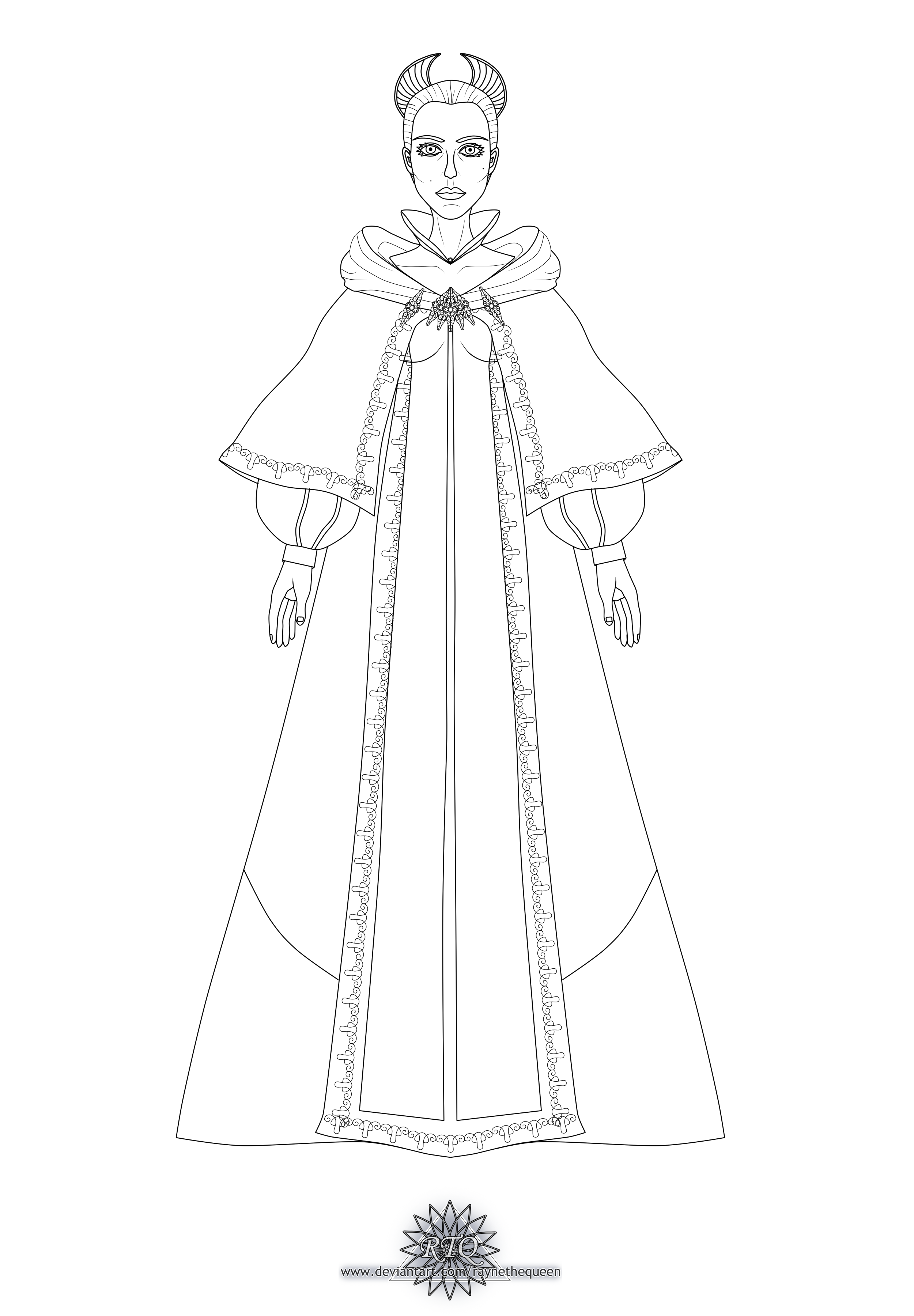 Padme amidala lineart by raynethequeen on