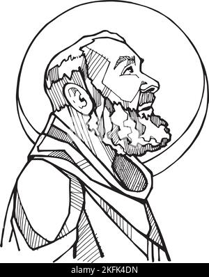 Padre pio saint cut out stock images pictures
