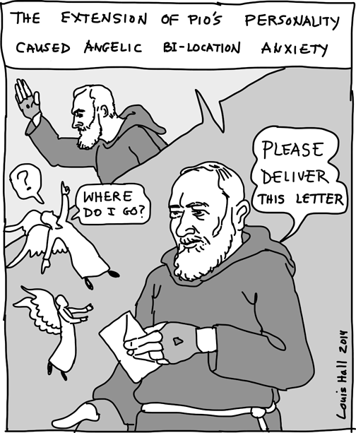 Angelic twaddleâ ics padre pio and bilocation