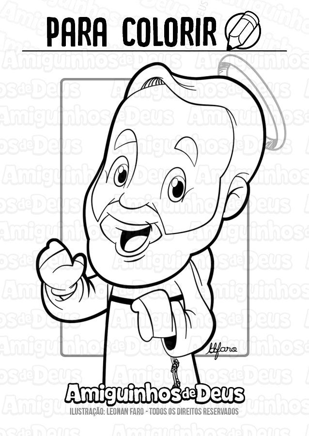 Pin em amiguinhos de deus para colorir