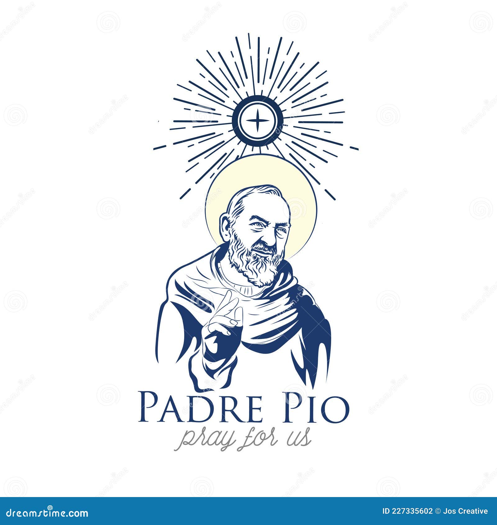 Padre pio stock illustrations â padre pio stock illustrations vectors clipart