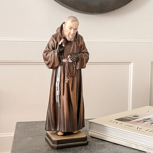 St padre pio hand made italian statue