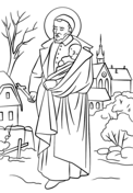 St padre pio coloring page free printable coloring pages