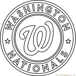 San diego padres logo coloring page for kids