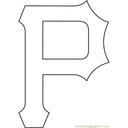 San diego padres logo coloring page for kids