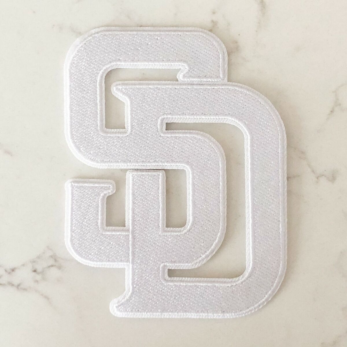 San diego padres sd letters white jersey patch iron or sew on