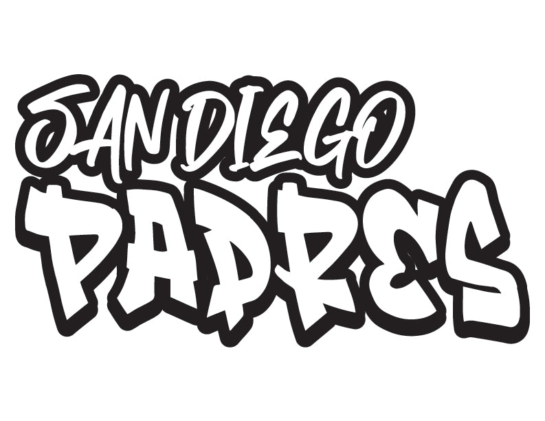 Mlb graffiti decals san diego padres starting at