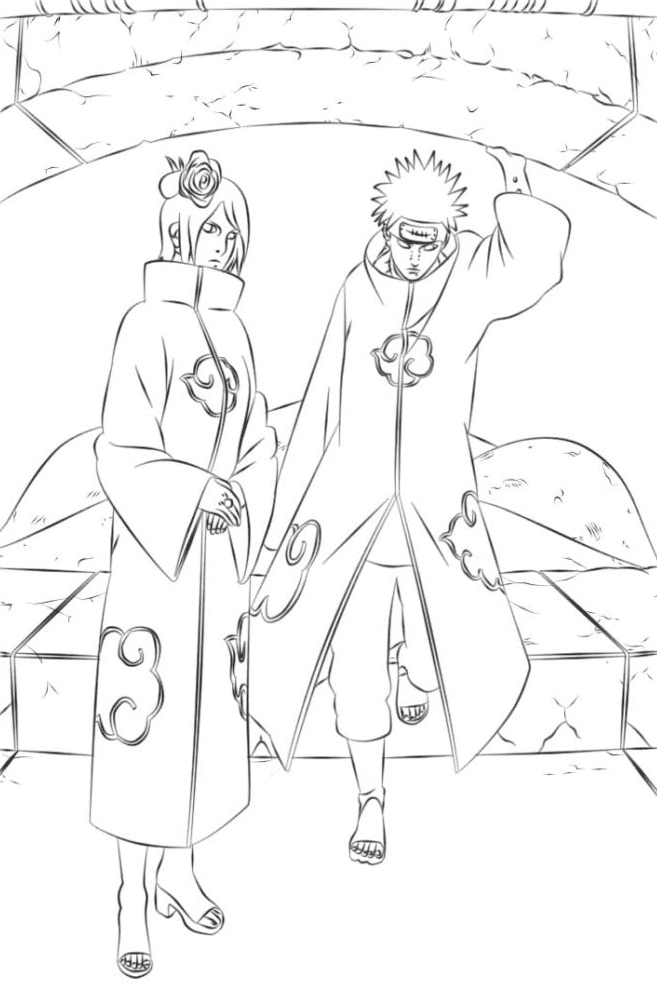 Akatsuki coloring pages printable for free download