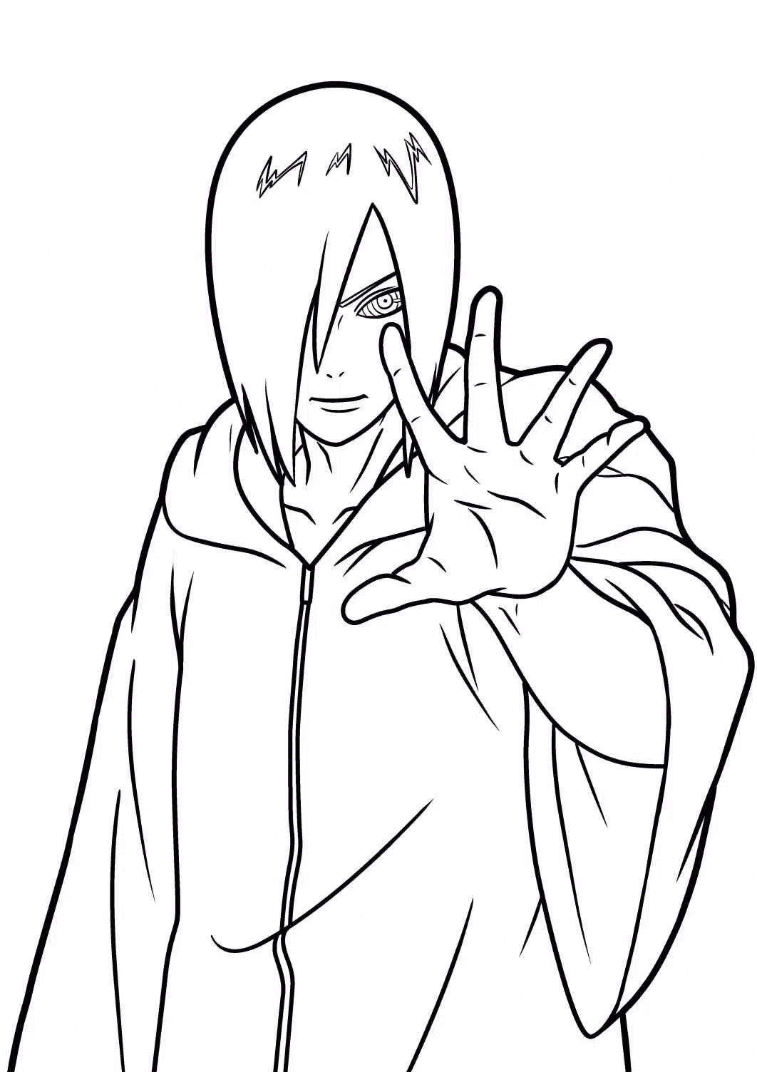 Pain akatsuki coloring page