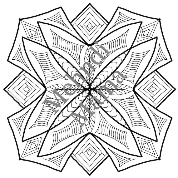 Printable mandala art therapy coloring book meditative healing mandala coloring pages for pain relief hand drawn pages download download now