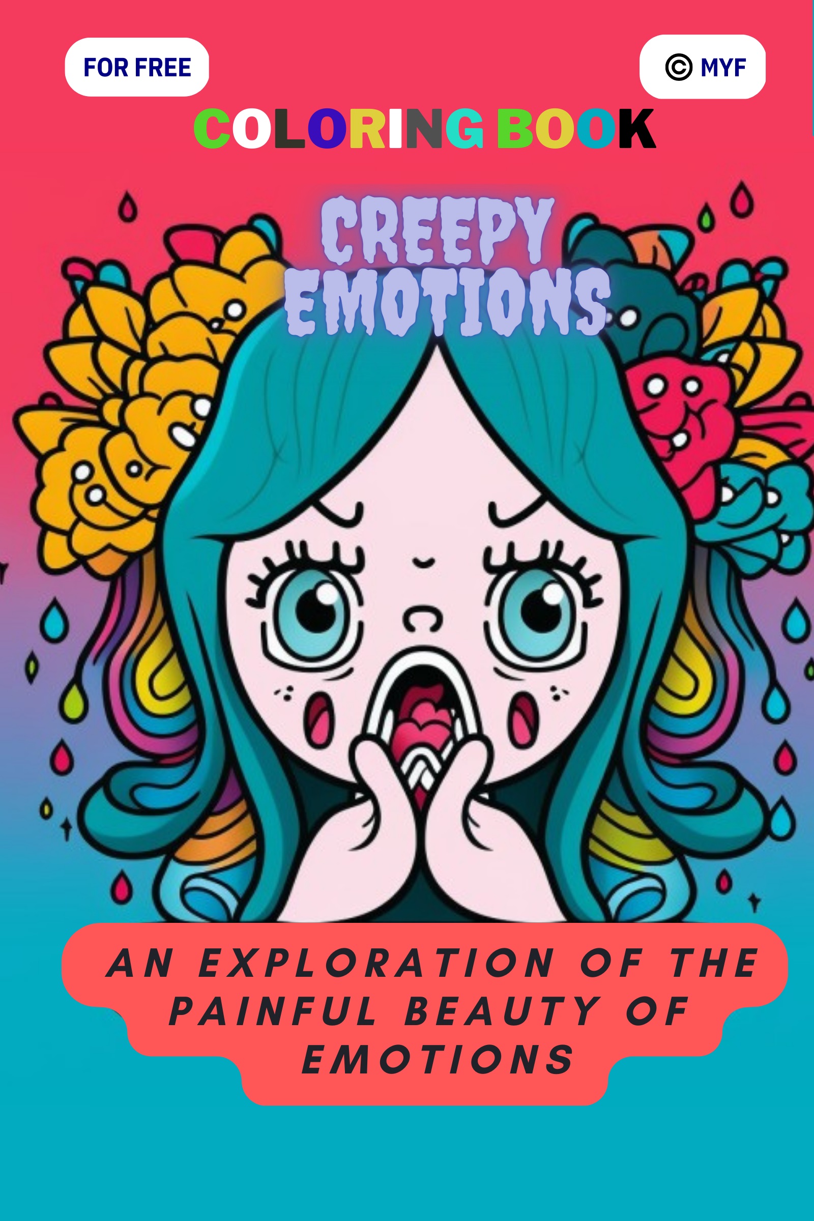 Creepy emotions coloring book an exploration of the painful beauty of emotionspdf made by teachers