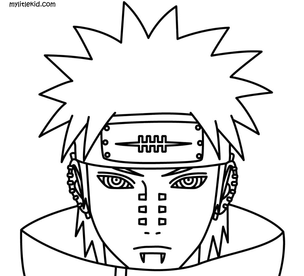 Naruto anime coloring pages