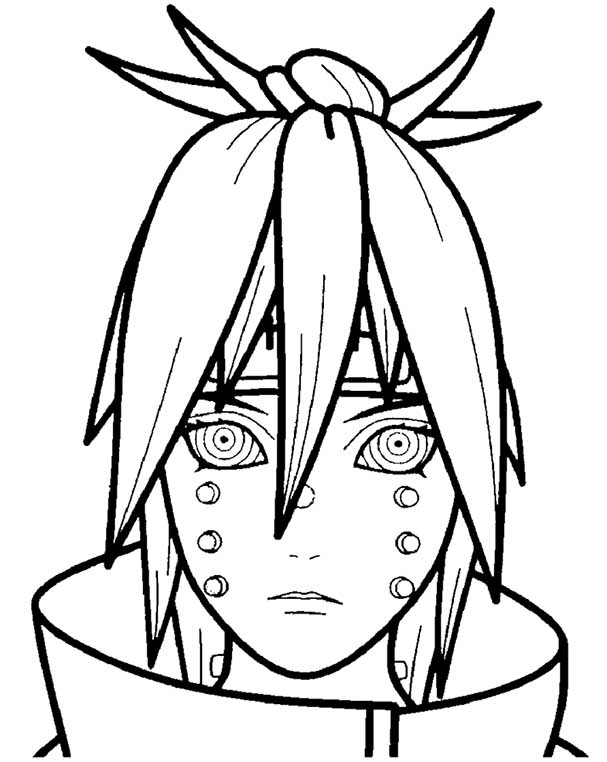 Pain akatsuki manga coloring pages â having fun with children