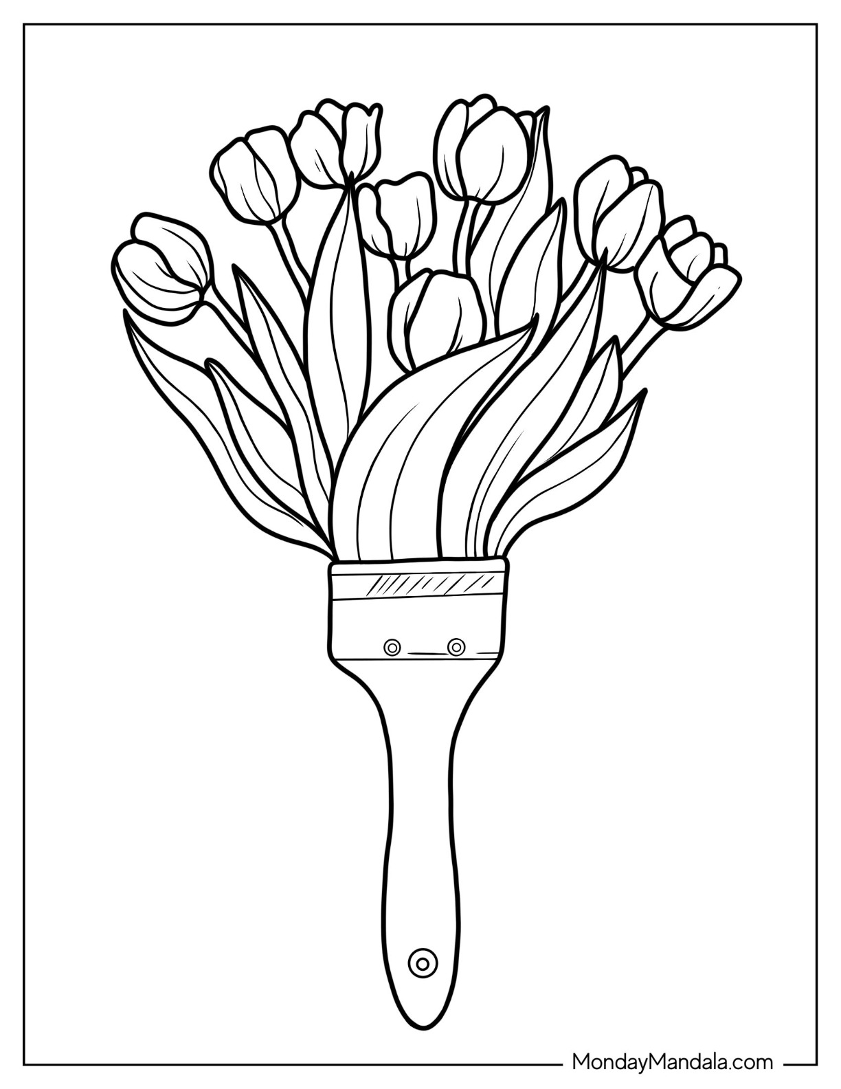 Flower coloring pages free pdf printables