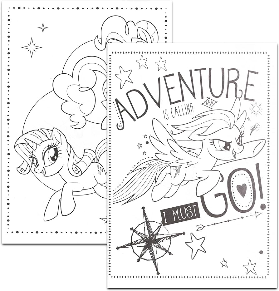 My little pony paint with water book set with giant painting pad paint brush coloring pages crayons and my little pony stickers toys games