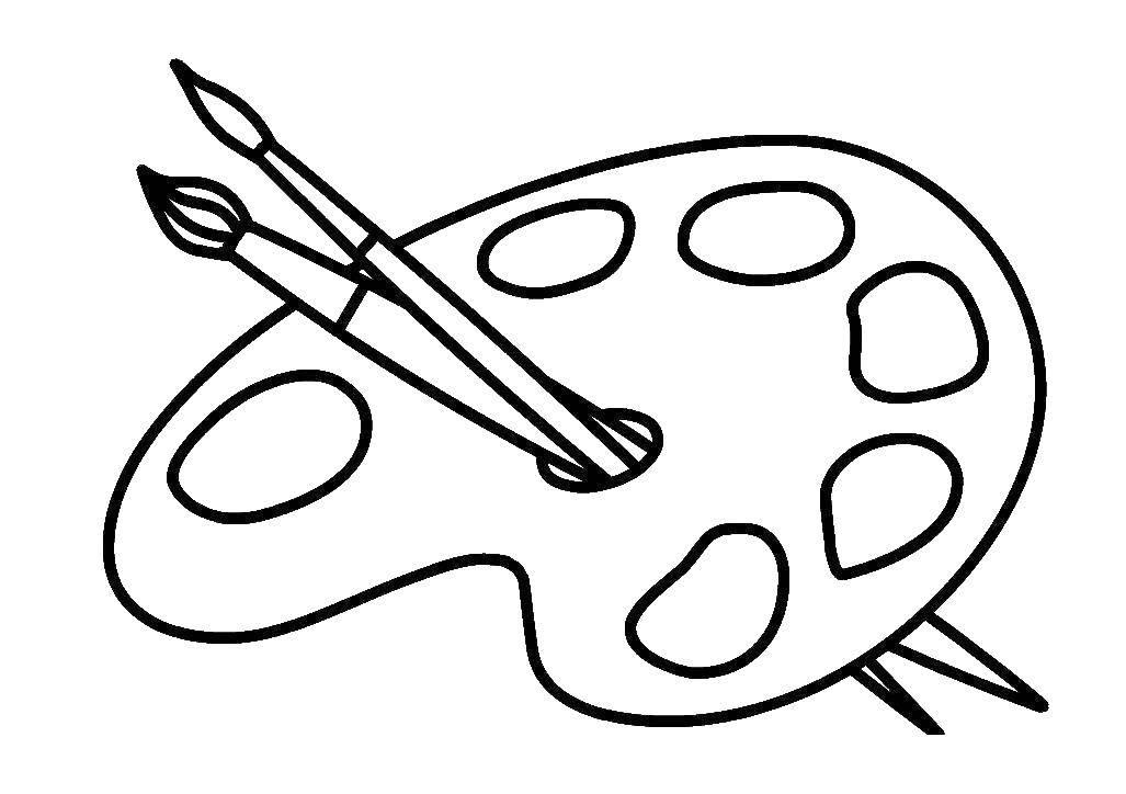 Online coloring pages coloring page bsh with paints coloring for babies download print coloring page