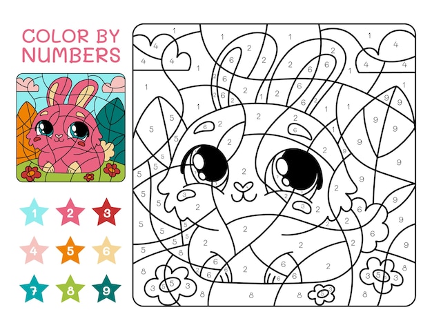 Christmas color by number images