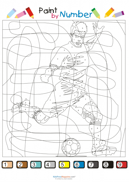 Color by number â soccer star