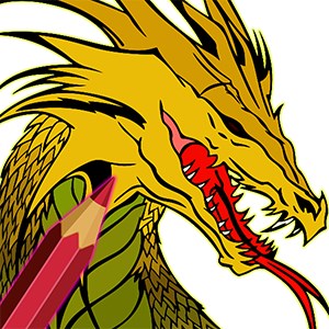 Dragons paint by number