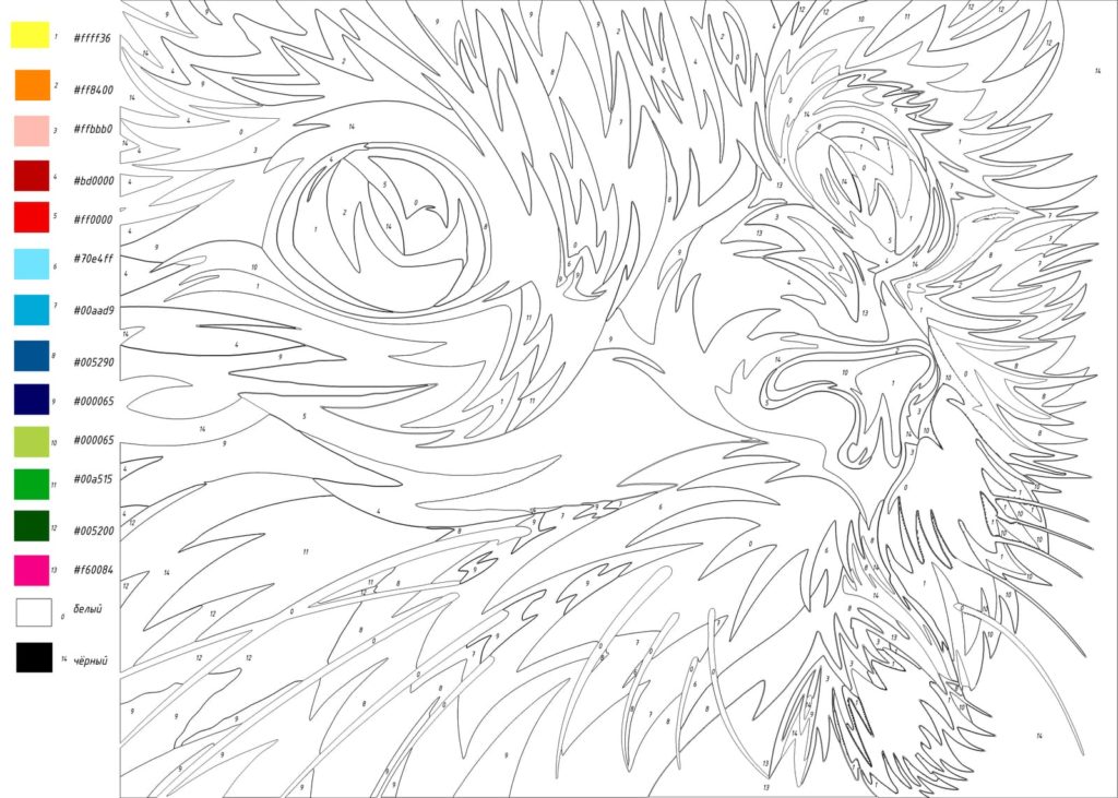 Color by number coloring pages