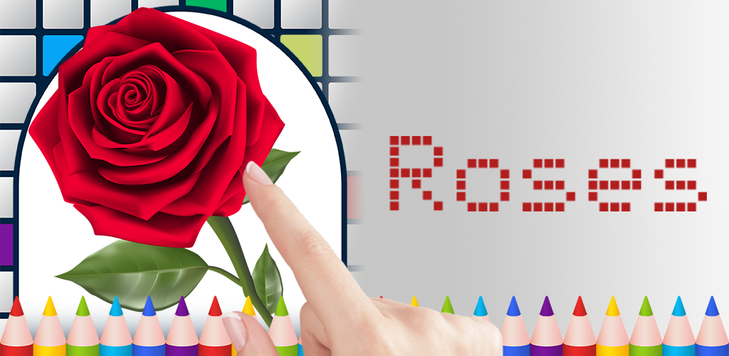 Roses color by number