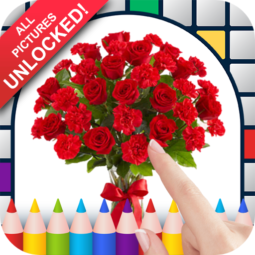 Roses color by number