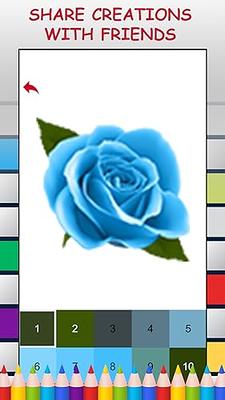 Roses color by number