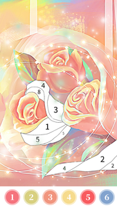 Rose coloring book color games game for android